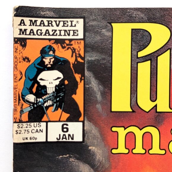 THE PUNISHER Magazine #6, Vol 1, Jan 1990, Marvel Comics Magazine - Picture 3 of 9